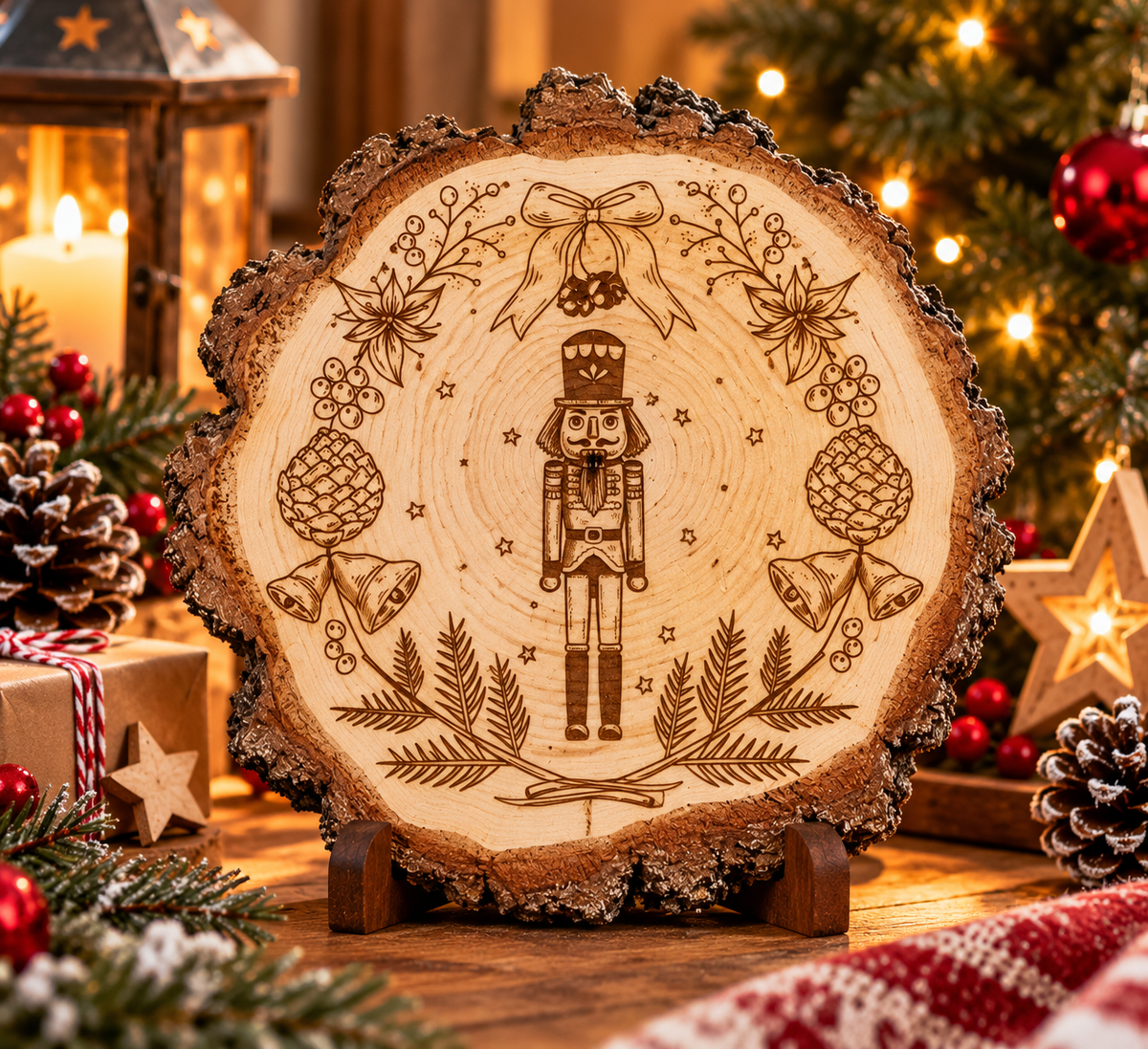 Rondin gravé Casse-Noisette