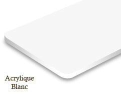 Signalétique acrylique Blanc