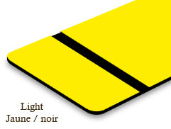 Signalétique lights Jaune/noir