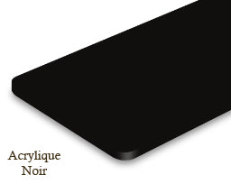 Signalétique acrylique Noir