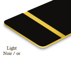 Signalétique lights Noir/or