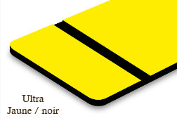 Signalétique ultra Jaune/noir