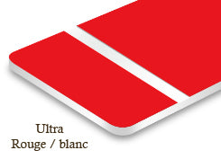 Signalétique ultra Rouge/blanc