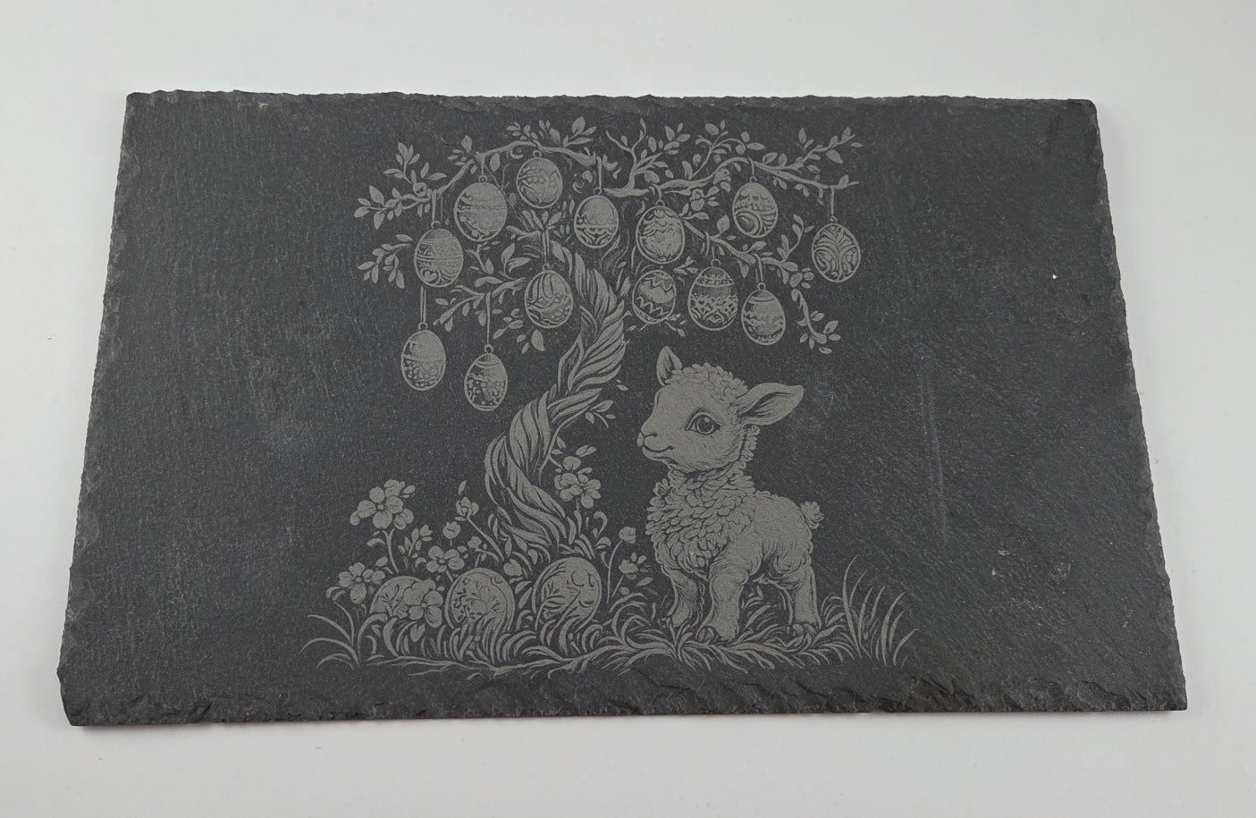 Planche en ardoise gravure poussin