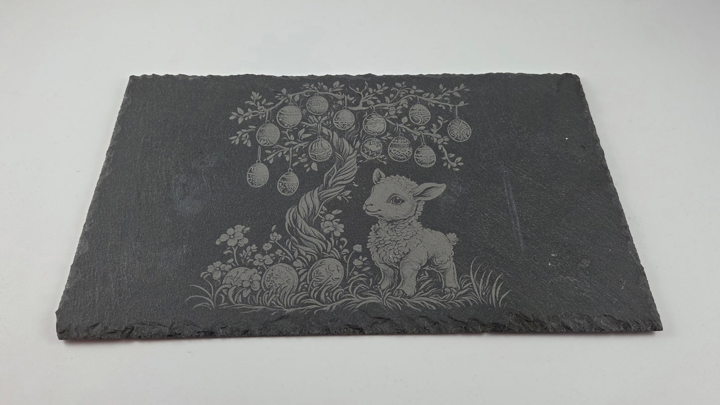 Planche en ardoise gravure poussin