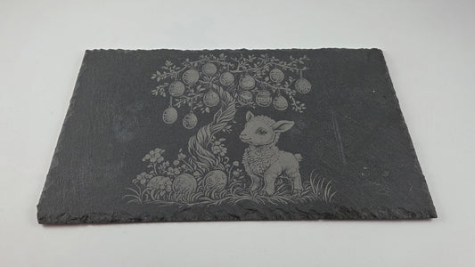 Planche en ardoise gravure poussin