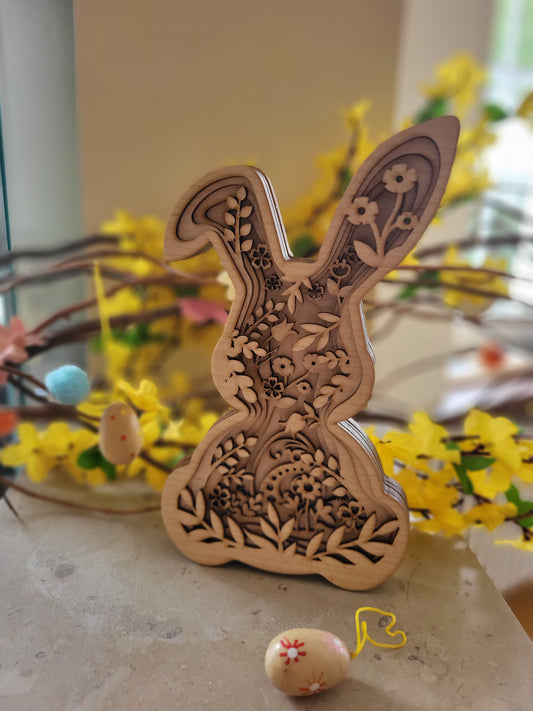 Grand lapin de Pâques 6 épaisseurs