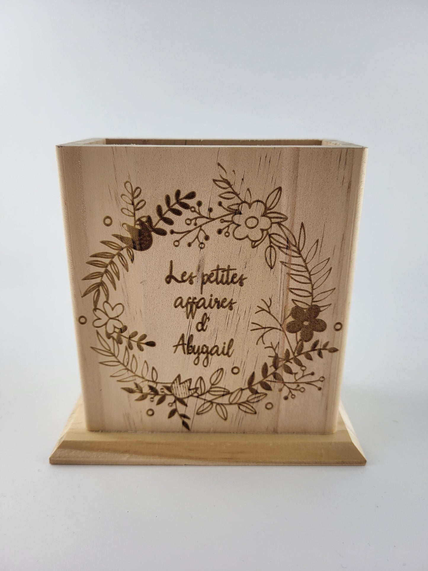 Porte crayons en pin