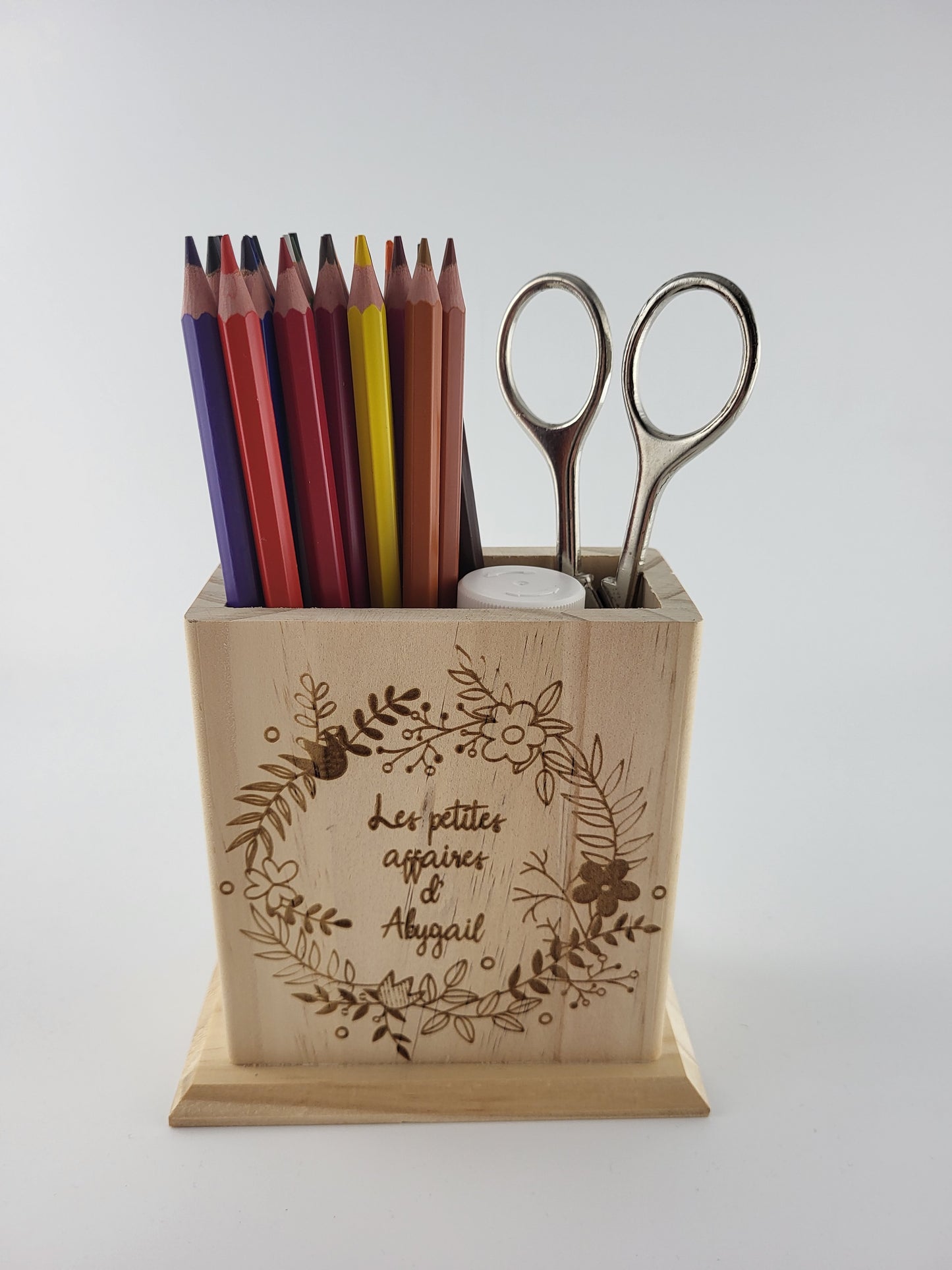 Porte crayons en pin