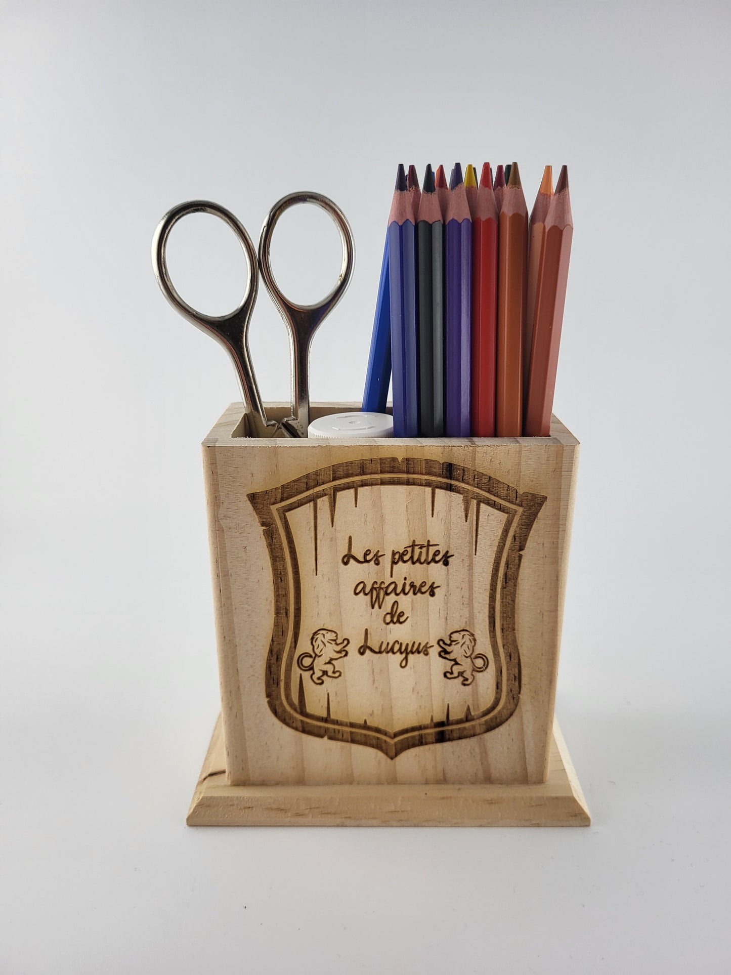 Porte crayons en pin