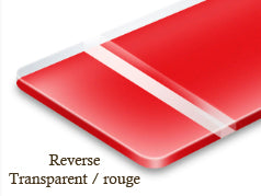 Red Reverse Image Transparent Signalétique reverse Transparent/rouge – Univers Gravure