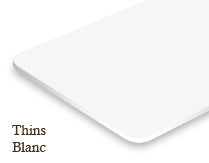 Signalétique thins Blanc