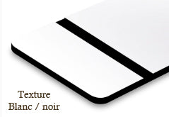 Signalétique textures Blanc/noir