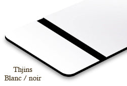 Signalétique thins Blanc/noir