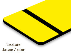 Signalétique textures Jaune/noir