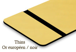 Signalétique thins Or européen/noir