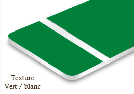 Signalétique textures Vert/blanc